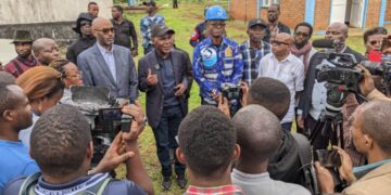 Bukavu: Les ministres provinciaux des ressources hydroliques et celui des finances palpent du doigt la situation actuelle du réservoir Mazigiro de Nyantende.