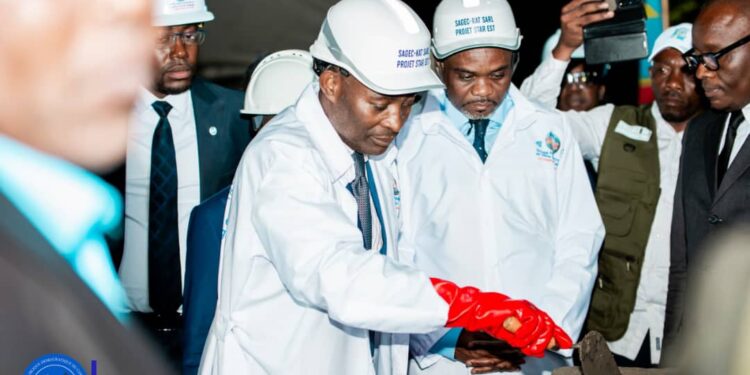 Sud Kivu: Les travaux de construction du bâtiment qui abritera la coordination provinciale du projet STAR-EST lancés par le gouverneur Jean-Jacques PURUSI