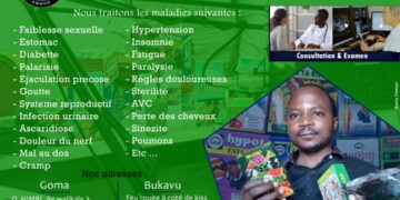 Bukavu : Médecine Tradi moderne AMOUR KICHEKO, ce cabinet qui est venu apporter des solutions à des nombreuses maladies
