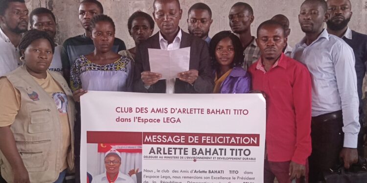Sud kivu: Ce message de félicitation du club des Amis d’Arlette BAHATI dans l’espace LEGA/AFDC-A à Arlette Bahati Tito, nommé dans le gouvernement SUMINWA 2
