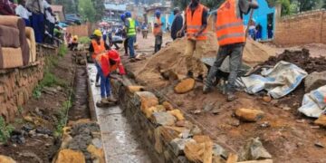 Kadutu : Les travaux de réhabilitation du tronçon Stade de la Concorde – Carrefour – Lycée Mapatano avancent à bon rythme sous l’impulsion de l’AFC/M23
