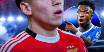 Real Madrid – Benfica : l&rsquo;Argentin Gianluca Prestianni suspendu par l&rsquo;UEFA après les accusations de racismes de Vinicius Jr
