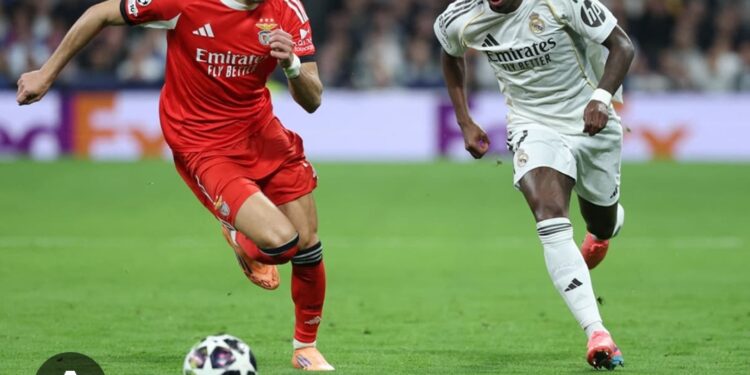 SPORT : Sans Mbappé mais avec Tchouaméni et Vinicius buteurs, le Real Madrid s&rsquo;en sort contre Benfica et rejoint les 8es de la Ligue des champions