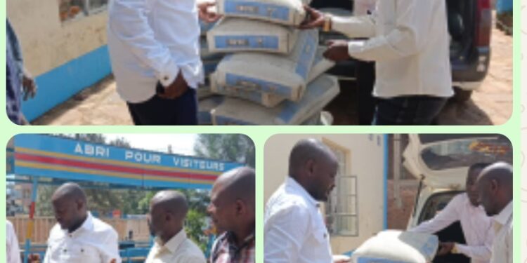 bukavu : la commune d’ibanda appuie les avenues cécile horizon et nyofu avec un lot de sacs de ciment pour l’amélioration des infrastructures de base