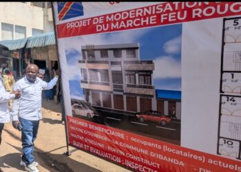 ibanda : lancement des travaux de modernisation du marché feu rouge pour améliorer les conditions de travail des vendeurs, avec relogement temporaire et retour progressif
