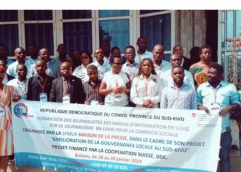 Sud kivu: Des journalistes des medias en ligne en atelier de formation depuis ce jeudi 18 Janvier 2024 sur le journalisme en ligne pour la cohésion sociale en période post électorale en RDC