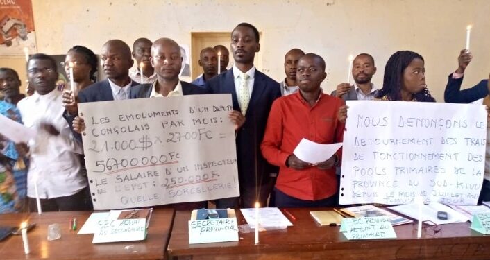 Sud Kivu : Inconcevable qu&rsquo;un député national  touche plus de 20 000 $ le mois alors qu&rsquo;un inspecteur de l&rsquo;enseignement touche moins de 100$ . Une indignation en marge de la journée mondiale de la justice sociale