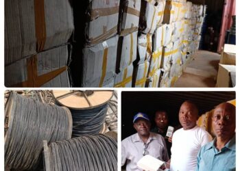 Bukavu: Un lot important des compteurs et câbles déjà disponible à la SNEL pour alimenter les avenues Cibera, Georges Defour, Michombero et Hôpital général en cash power.