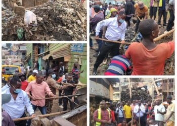 Bukavu : Le ministre Didier kabi sur le terrain, prêche d’exemple dans l’évacuation des immondices stockés à Irambo