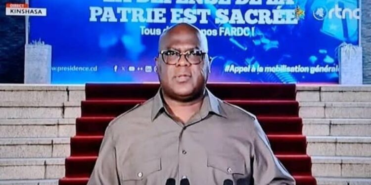 RDC: « Le peuple congolais prend acte de votre passivité qui frôle la complicité. Soyez sûr d’une chose, la RDC ne se laissera pas humilier ». Félix Tshisekedi à la communauté internationale et à l’UA