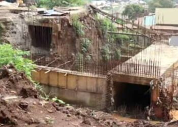 Bukavu: Arrêt de travaux de construction du pont situé à l’entrée de l’avenue Georges DEFOUR sur la RN2, la société civile plaide pour leur achèvement