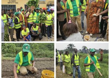 Kinshasa: Le député national Olive MUDEKEREZA visite et échange avec les maraîchers de Masina et N&rsquo;sele. Des matériels aratoires ont été remis à ces derniers