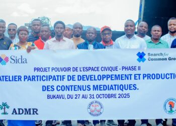 Sud-Kivu : Les journalistes formés par Search for Common Ground s&rsquo;engagent pour la bonne gouvernance à travers des productions médiatiques