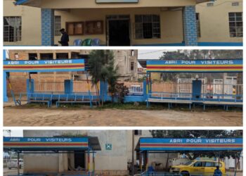 Bukavu : La commune d&rsquo;Ibanda inaugure quatre abris métalliques construits à la maison communale pour améliorer l’accueil des visiteurs