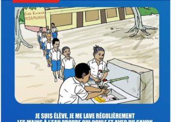 UNPC/Sud-Kivu : il est temps d&rsquo;agir, les élèves sensibilisés au lavage des mains pour lutter contre la maladie à virus Ebola