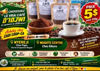 Café moulu : le véritable café d’Idjwi désormais disponible sur les marchés publics grâce à la CADI COOP CA