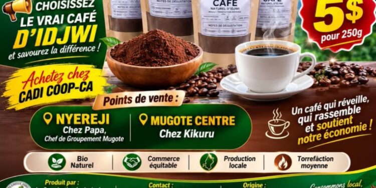 Café moulu : le véritable café d’Idjwi désormais disponible sur les marchés publics grâce à la CADI COOP CA