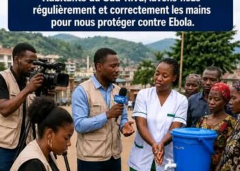 Lutte contre Ebola : l’UNPC Sud-Kivu sensibilise au lavage régulier des mains