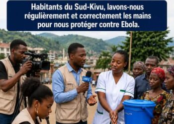 Lutte contre Ebola : l’UNPC Sud-Kivu sensibilise au lavage régulier des mains